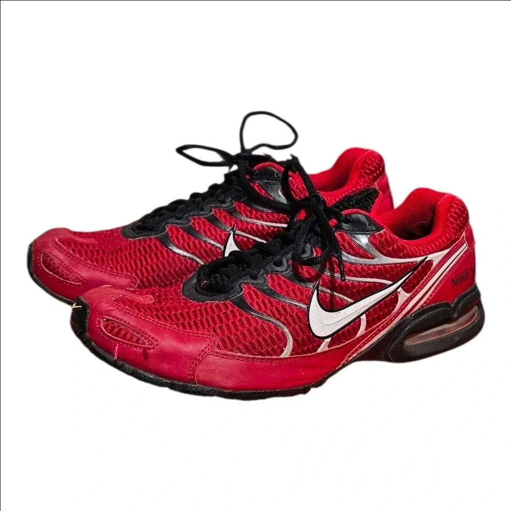 Nike Air Max Torch 4 Mens Running Shoes Sneakers Red Black 343846-600 Size 10.5